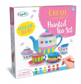 DIY painted graffiti teapot set
