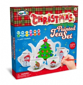 DIY painted graffiti teapot set