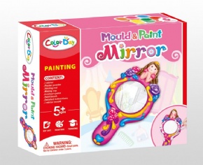 DIY plaster painted toy - mirror