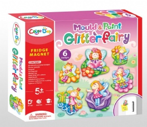 DIY plaster painted toy Fridge Magnet - Elves