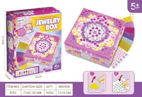 Mosaic number paste creative - Square jewelry box