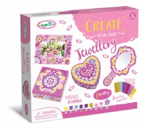 Mosaic number paste creative - heart shaped jewelry box