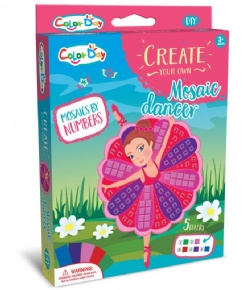 Mosaic number Paste Creative - Dancing girl