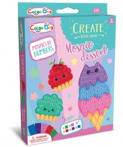 Mosaic number Paste creative - Pony/Ice cream