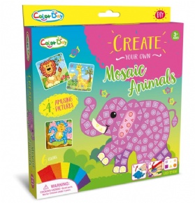 Mosaic number paste creative - Animal series