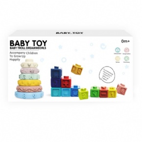 Soft glue building block set