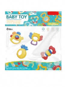 4-Piece Baby Rattle Set