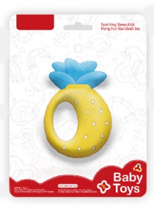 Baby teether pineapple rattle