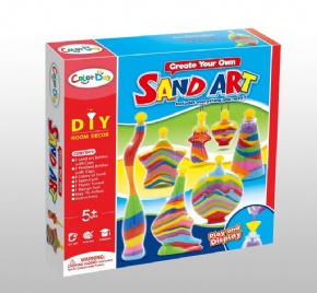 DIY colored sand art