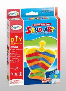DIY colored sand art