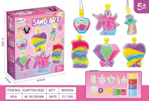 DIY colored sand art