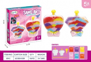 DIY colored sand art