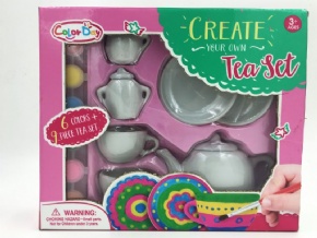 DIY painted graffiti teapot set